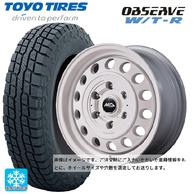 スズキ ジムニーノマド(JC74W)用 225/75R16 103/100Q トーヨー オブザーブ W/T-R エムアイディー ガルシア シスコ タイプ2 オールドイングリッシュホワイト 新品スタッドレスタイヤホイール 4本セット