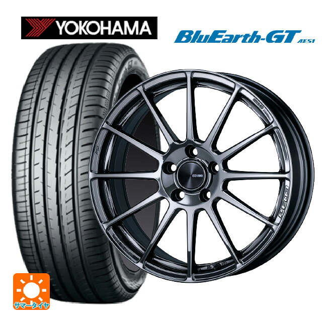 245/40R18 97W XL ヨコハマ ブルーアースGT AE51 エンケイ パフォーマンスライン PF03 SBK 18-7.5J 国産車用 サマータイヤホイール4本セット