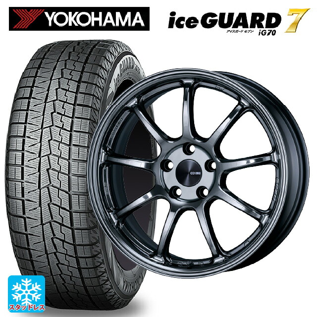 245/50R18 104Q ヨコハマ アイスガード7(IG70) エンケイ パフォーマンスライン PF09 # SBK 18-7.5J 国産車用 スタッドレスタイヤホイール4本セット