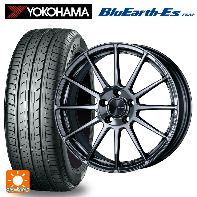 235/50R18 97W ヨコハマ ブルーアースEs ES32 エンケイ パフォーマンスライン PF03 SBK 18-7.5J 国産車用 サマータイヤホイール4本セット