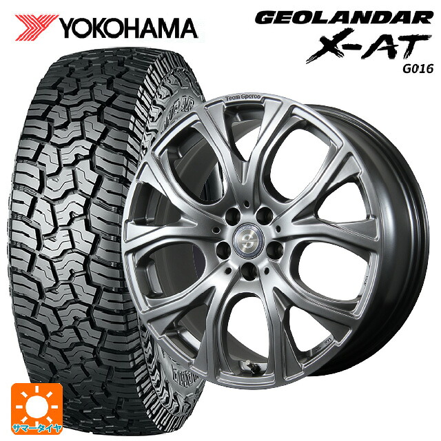 ジープ ラングラー(JL系)用 285/70R17 121/118Q ヨコハマ ジオランダー X-AT G016 ブラックレター 正規品 トピー チームスパルコ ヴェネージュ H/MG 新品サマータイヤホイール 4本セット|タイヤホイール専門店コニシタイヤ