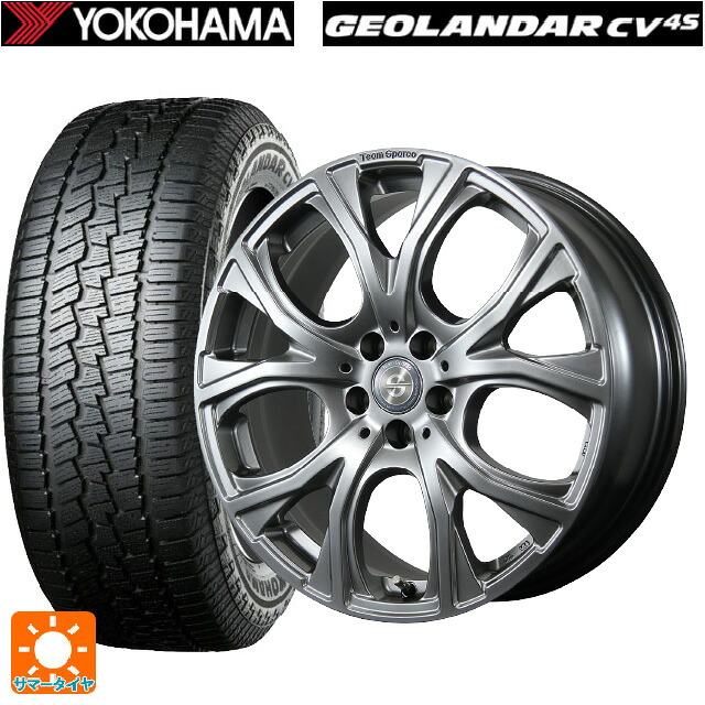 ミニ カントリーマン(U25)用 225/55R18 102V ヨコハマ ジオランダー CV G058 正規品 トピー チームスパルコ ヴェネージュ H/MG 新品サマータイヤホイール 4本セット