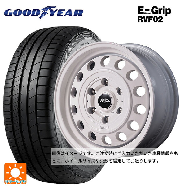 215/65R16 98H グッドイヤー エフィシェントグリップ RVF02 エムアイディー ガルシア シスコ タイプ2 オールドイングリッシュホワイト 16-5.5J 国産車用 サマータイヤホイール4本セット
