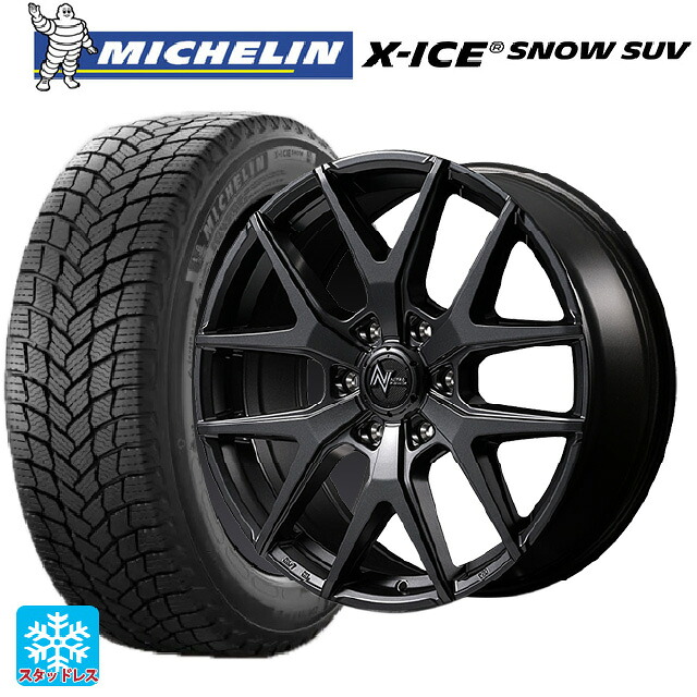 トヨタ ランドクルーザープラド(150系)用 265/65R18 114T ミシュラン 正規品 エックスアイス スノー SUV エムアイディー ナイトロパワー M62 トマホーク バレルブラック 新品スタッドレスタイヤホイール 4本セット