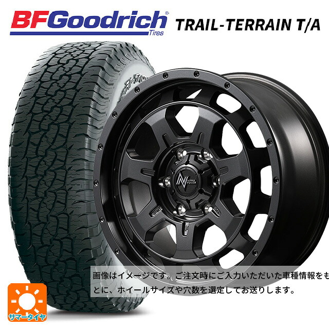 225/65R17 102T BFグッドリッチ トレイルテレーン T/A ホワイトレター 正規品 エムアイディー ナイトロパワー M7 ファランクス バレルブラック 17-7J 国産車用 サマータイヤホイール4本セット