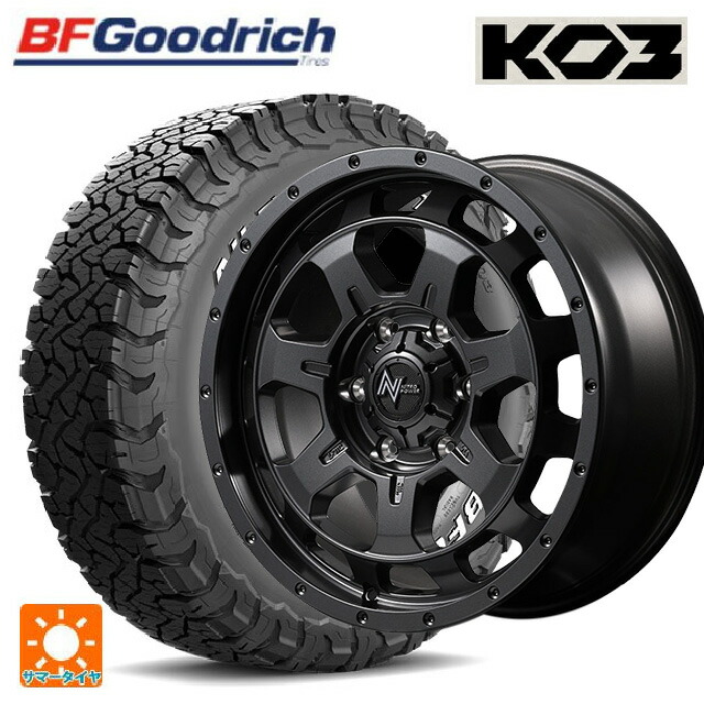 トヨタ ランドクルーザー250(250系)用 275/70R18 125/122S BFグッドリッチ オールテレーン TA KO3 ホワイトレター 正規品 エムアイディー ナイトロパワー M7 ファランクス バレルブラック 新品サマータイヤホイール 4本セット