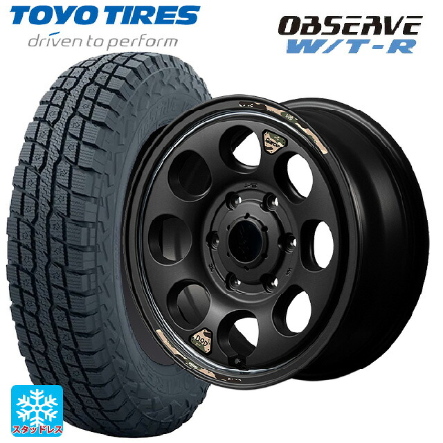 215/65R16 109/107Q トーヨー オブザーブ W/T-R エムアイディー ウシャリン セミグロスブラック/リムヴァーレイポリッシュ 16-6.5J 国産車用 スタッドレスタイヤホイール4本セット｜タイヤホイール専門店コニシタイヤ