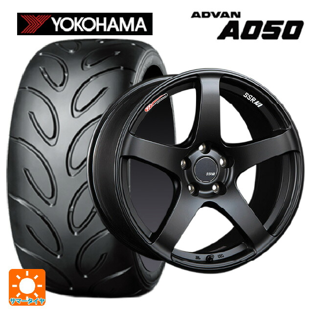 235/45R17 94V ヨコハマ アドバン A050 正規品 タナベ SSR GT V01 フラットブラック/レッドライン 17-7J 国産車用 サマータイヤホイール4本セット