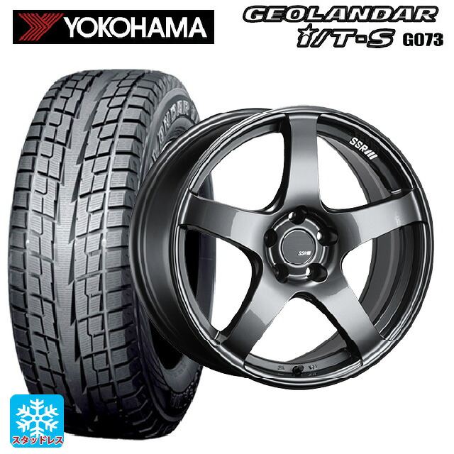 215/60R17 96Q ヨコハマ ジオランダー ITS G073 正規品 タナベ SSR GT V01 グラファイトガンメタ 17-7J 国産車用 スタッドレスタイヤホイール4本セット|タイヤホイール専門店コニシタイヤ