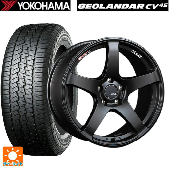 245/65R17 107H ヨコハマ ジオランダー CV G058 正規品 タナベ SSR GT V01 フラットブラック/レッドライン 17-7J 国産車用 サマータイヤホイール4本セット 111,980円