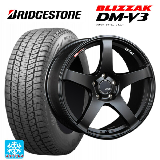 235/60R18 107Q XL ブリヂストン ブリザック DMV3 正規品 # タナベ SSR GT V01 フラットブラック/レッドライン 18-8.5J 国産車用 スタッドレスタイヤホイール4本セット｜タイヤホイール専門店コニシタイヤ 140,230円