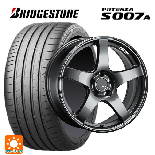 235/50R18 101Y XL ブリヂストン ポテンザ S007A 正規品 タナベ SSR GT V01 グラファイトガンメタ 18-8.5J 国産車用 サマータイヤホイール4本セット