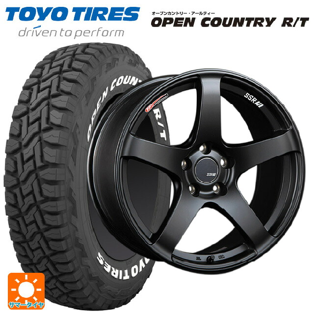 225/60R18 100Q トーヨー オープンカントリー RT ホワイトレター タナベ SSR GT V01 フラットブラック/レッドライン 18-8.5J 国産車用 サマータイヤホイール4本セット