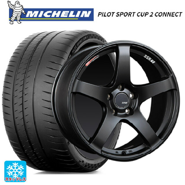 245/40R18 97Y XL ミシュラン 正規品 パイロットスポーツカップ2コネクト タナベ SSR GT V01 フラットブラック/レッドライン 18-8.5J 国産車用 サマータイヤホイール4本セット 175,035円