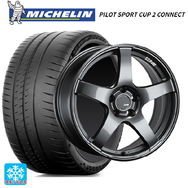 225/40R18 92Y XL ミシュラン 正規品 パイロットスポーツカップ2コネクト タナベ SSR GT V01 グラファイトガンメタ 18-7.5J 国産車用 サマータイヤホイール4本セット
