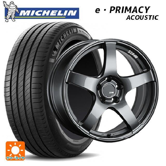 235/45R18 98V XL ミシュラン 正規品 Eプライマシー アコースティック タナベ SSR GT V01 グラファイトガンメタ 18-8J 国産車用 サマータイヤホイール4本セット 137,045円