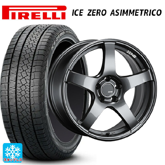 235/45R18 98H XL ピレリ アイスゼロ アシンメトリコ 正規品 タナベ SSR GT V01 グラファイトガンメタ 18-8J 国産車用 スタッドレスタイヤホイール4本セット｜タイヤホイール専門店コニシタイヤ