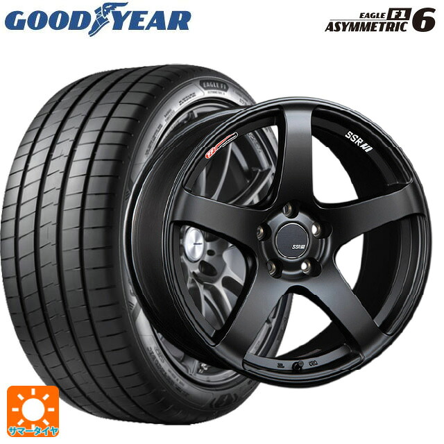225/40R18 92Y XL グッドイヤー イーグル F1 アシメトリック6 タナベ SSR GT V01 フラットブラック/レッドライン 18-8.5J 国産車用 サマータイヤホイール4本セット
