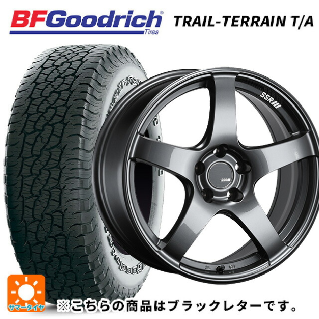 225/55R18 102H XL BFグッドリッチ トレイルテレーン T/A ブラックレター 正規品 タナベ SSR GT V01 グラファイトガンメタ 18-8J 国産車用 サマータイヤホイール4本セット｜タイヤホイール専門店コニシタイヤ