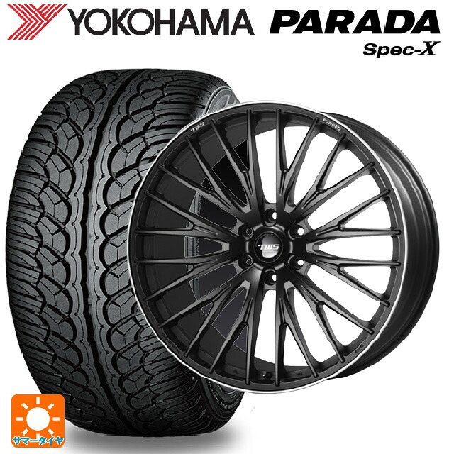 レクサス GX(250系)用 295/35R24 110V ヨコハマ パラダ PA02 # ティーダブルエス エックスフォーエルデザインエルエックス2 FB/F 新品サマータイヤホイール 4本セット