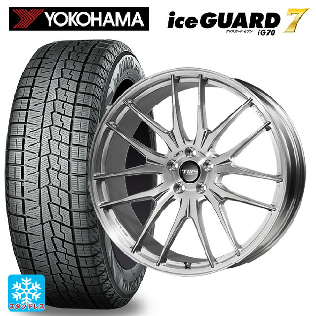 レクサス NX(20系)用 245/40R21 100Q ヨコハマ アイスガード7(IG70) # ティーダブルエス エックスフォーエルデザインSUV BRS 新品スタッドレスタイヤホイール 4本セット
