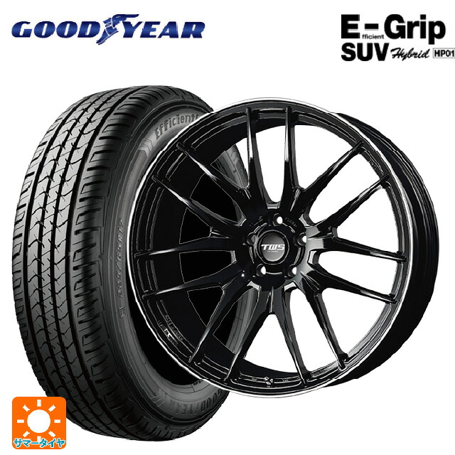 レクサス NX(20系)用 235/50R20 104W XL グッドイヤー エフィシェントグリップSUV HP01 ティーダブルエス エックスフォーエルデザインSUV GB/F 新品サマータイヤホイール 4本セット