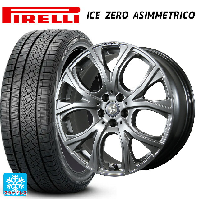 ミニ カントリーマン(U25)用 225/60R17 99H ピレリ アイスゼロ アシンメトリコ 正規品 # トピー チームスパルコ ヴェネージュ H/MG 新品スタッドレスタイヤホイール 4本セット|タイヤホイール専門店コニシタイヤ