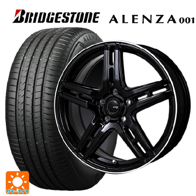 スバル フォレスター(SL系)用 225/55R18 98V ブリヂストン アレンザ001 正規品 ジャパン三陽 ジェーピースタイル R52 パールブラック/フランジカットポリッシュ 新品サマータイヤホイール 4本セット|タイヤホイール専門店コニシタイヤ
