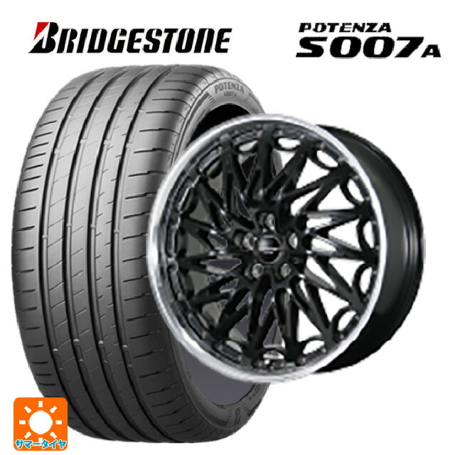 トヨタ アルファード(30系)用 245/40R20 99Y XL ブリヂストン ポテンザ S007A 正規品 トピー エクスクルーシブ ティーエルエムワンゼロツー # GB/RP 新品サマータイヤホイール 4本セット