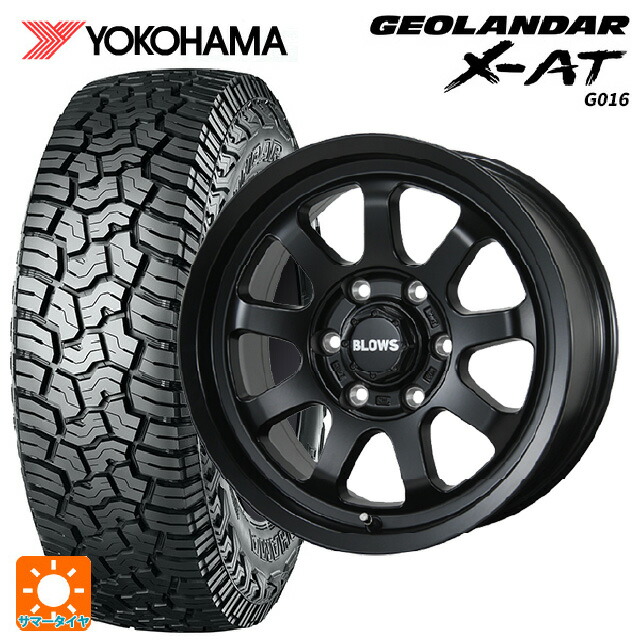 トヨタ ランドクルーザー300(300系)用 265/70R18 124/121Q ヨコハマ ジオランダー X-AT G016 ブラックレター 正規品 トピー ブロウズ ロブナイン MB 新品サマータイヤホイール 4本セット