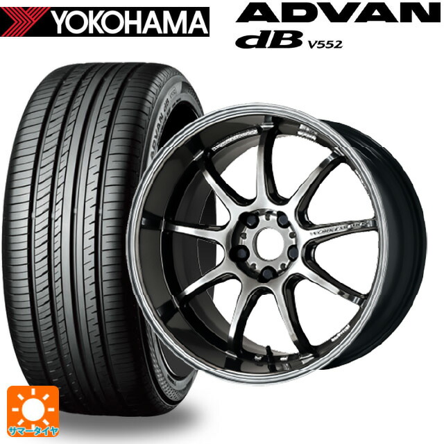 トヨタ bZ4X(11/15系)用 235/60R18 107W XL ヨコハマ アドバンデシベル V552 for SUV 正規品 ワーク エモーション D9R GTK 新品サマータイヤホイール 4本セット