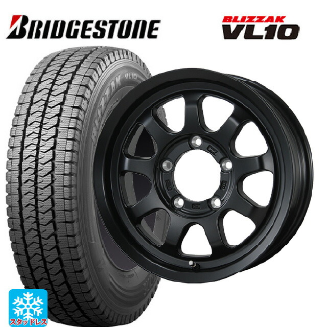 スズキ ジムニーシエラ(74系)用 2025年製 195/80R15 107/105N ブリヂストン ブリザック VL10 正規品 # トピー ブロウズ ロブナイン MB 新品スタッドレスタイヤホイール 5本セット
