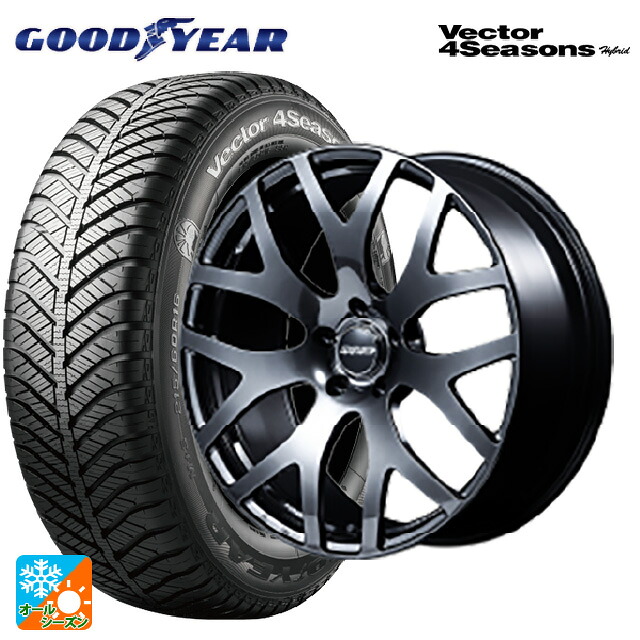 225/40R18 92H XL グッドイヤー ベクターフォーシーズンズ ハイブリッド レイズ VMF S 01 SK 18-7.5J 国産車用 オールシーズンタイヤホイール4本セット