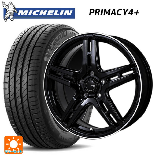 225/50R16 92W ミシュラン プライマシー4＋ 正規品 ジャパン三陽 ジェーピースタイル R52 パールブラック/フランジカットポリッシュ 16-6J 国産車用 サマータイヤホイール4本セット 90,822円