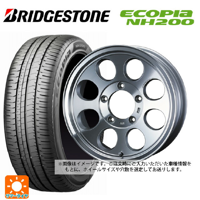 215/60R16 95H ブリヂストン エコピア NH200 正規品 ウェッズ ジムライン タイプ2 POL 16-7J 国産車用 サマータイヤホイール4本セット