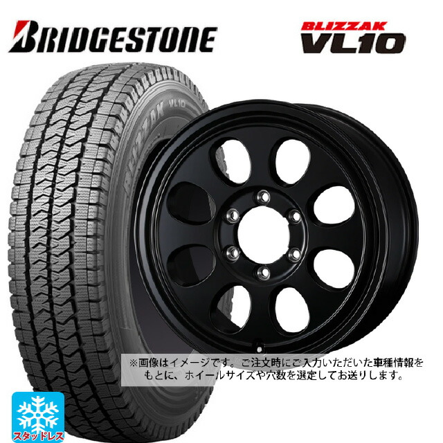 スズキ ジムニーシエラ(74系)用 2025年製 195/80R15 107/105N ブリヂストン ブリザック VL10 正規品 # ウェッズ ジムライン タイプ2 MBK 新品スタッドレスタイヤホイール 4本セット