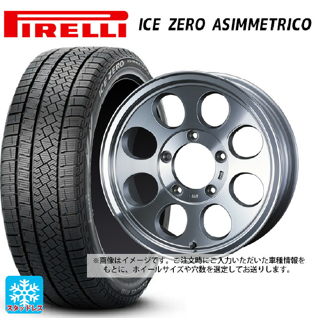 215/60R16 99H XL ピレリ アイスゼロ アシンメトリコ 正規品 # ウェッズ ジムライン タイプ2 POL 16-7J 国産車用 スタッドレスタイヤホイール4本セット