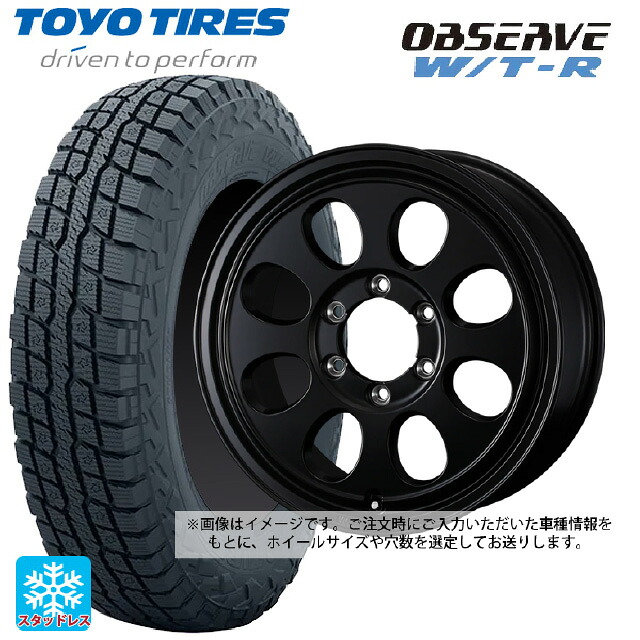 スズキ ジムニー(64系)用 185/85R16 105N トーヨー オブザーブ W/T-R ウェッズ ジムライン タイプ2 MBK 新品スタッドレスタイヤホイール 5本セット｜タイヤホイール専門店コニシタイヤ