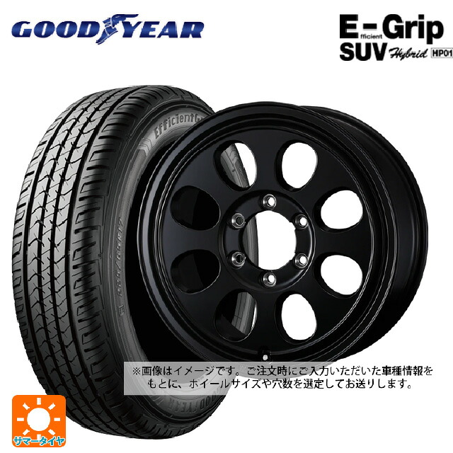 スズキ ジムニー(64系)用 175/80R16 91S グッドイヤー エフィシェントグリップSUV HP01 ウェッズ ジムライン タイプ2 MBK 新品サマータイヤホイール 4本セット