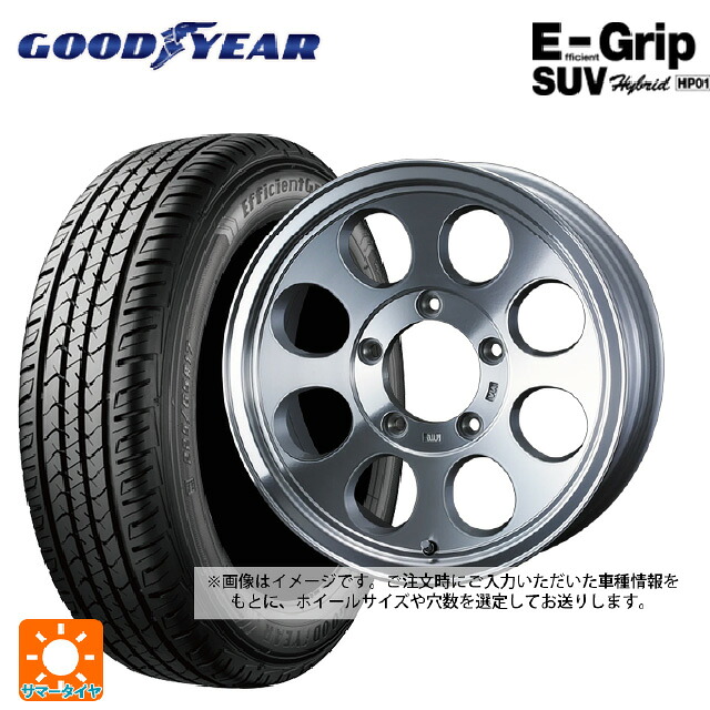トヨタ ランドクルーザー70(GDJ76W)用 275/70R16 114H グッドイヤー エフィシェントグリップSUV HP01 ウェッズ ジムライン タイプ2 POL 新品サマータイヤホイール 4本セット|タイヤホイール専門店コニシタイヤ