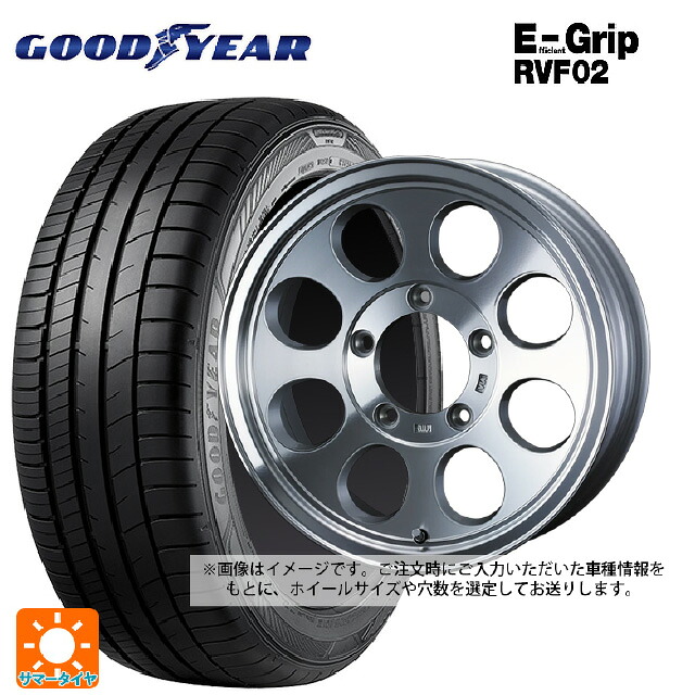 215/65R16 98H グッドイヤー エフィシェントグリップ RVF02 ウェッズ ジムライン タイプ2 POL 16-7J 国産車用 サマータイヤホイール4本セット