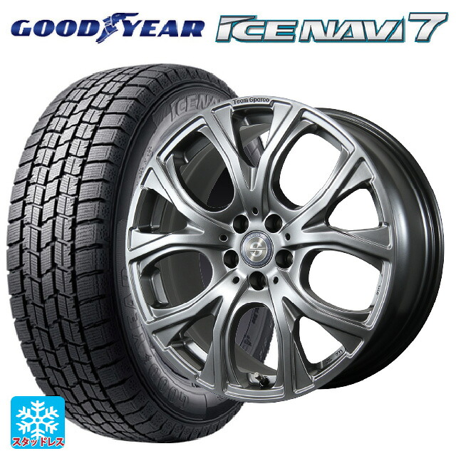 アルファロメオ トナーレ(AV11系)用 235/50R18 97Q グッドイヤー アイスナビ7(数量限定) # トピー チームスパルコ ヴェネージュ H/MG 新品スタッドレスタイヤホイール 4本セット｜タイヤホイール専門店コニシタイヤ