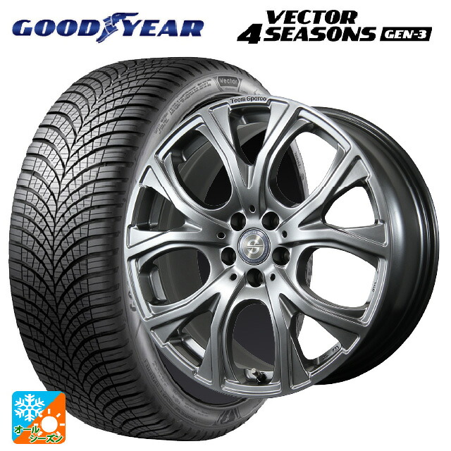 ミニ エースマン(J05)用 205/55R17 95V XL グッドイヤー ベクター4シーズンズ ジェン3 トピー チームスパルコ ヴェネージュ H/MG 新品オールシーズンタイヤホイール 4本セット｜タイヤホイール専門店コニシタイヤ