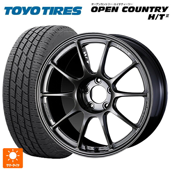 トヨタ ハリアー(80系)用 225/60R18 100H トーヨー オープンカントリー HT2 ホワイトレター ウェッズ ウェッズスポーツ TC105X フォージド EJ-TITAN 新品サマータイヤホイール 4本セット