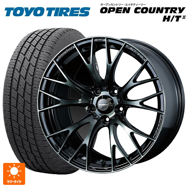 トヨタ ハリアー(80系)用 225/60R18 100H トーヨー オープンカントリー HT2 ホワイトレター ウェッズ ウェッズスポーツ SA20R WBC 新品サマータイヤホイール 4本セット