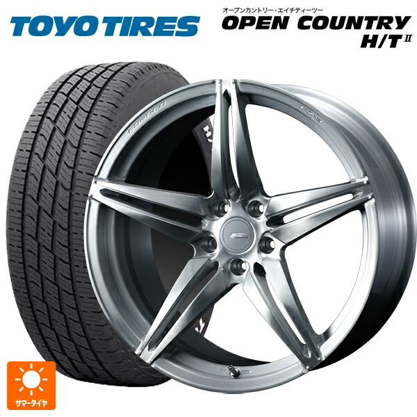 225/60R18 100H トーヨー オープンカントリー HT2 ホワイトレター ウェッズ エフゼロ FZ-3 BRUSHED 18-7.5J 国産車用 サマータイヤホイール4本セット