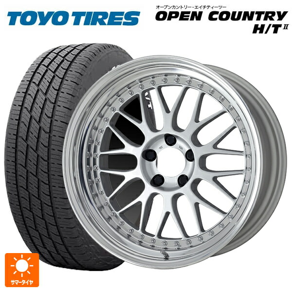 ミツビシ デリカD:5(3DA系)用 225/60R18 100H トーヨー オープンカントリー HT2 ホワイトレター ワーク マイスター M1 3ピース SIL 新品サマータイヤホイール 4本セット