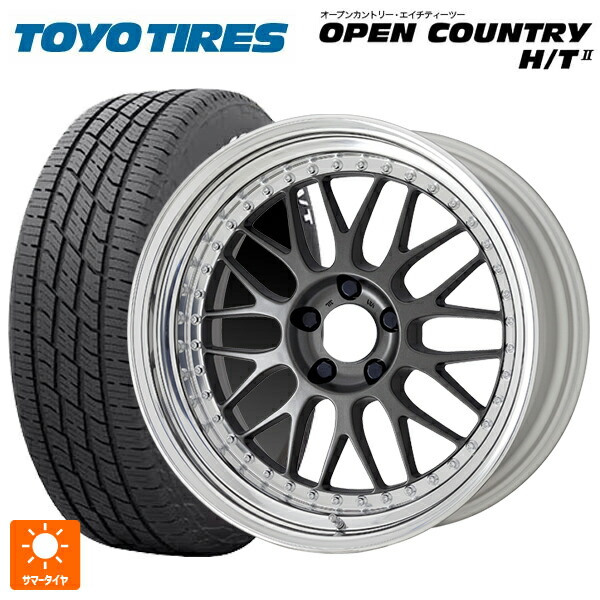 ミツビシ デリカD:5(3DA系)用 225/60R18 100H トーヨー オープンカントリー HT2 ホワイトレター ワーク マイスター M1 3ピース MGM 新品サマータイヤホイール 4本セット