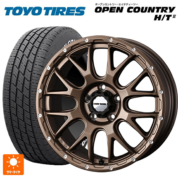 225/60R18 100H トーヨー オープンカントリー HT2 ホワイトレター ウェッズ マッドヴァンス 08 MAT BRONZE 18-7.5J 国産車用 サマータイヤホイール4本セット