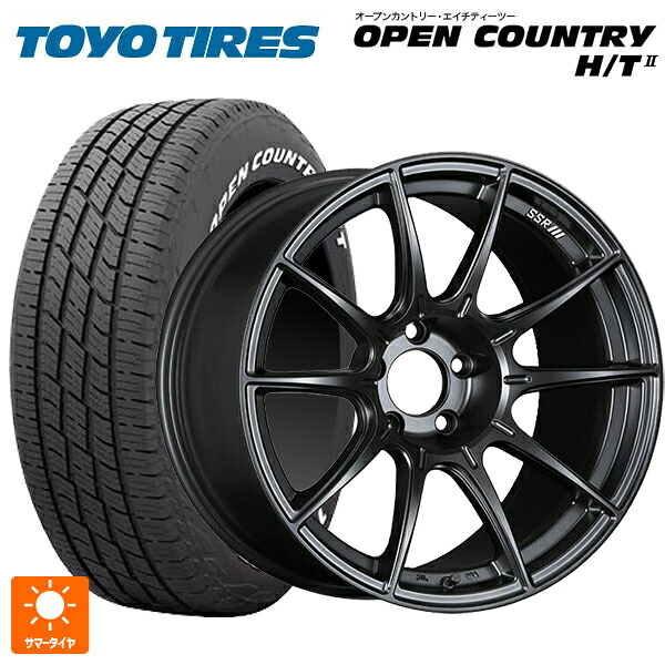 ミツビシ デリカD5(3DA系)用 225/60R18 100H トーヨー オープンカントリー HT2 ホワイトレター タナベ SSR GT X01 フラットブラック 新品サマータイヤホイール 4本セット